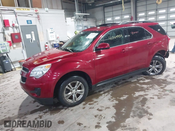 2013 Chevrolet Equinox LT with VIN 2GNALDEK5D6257821, listed as a IAAI auction lot 41709959 with 138,744 mi miles. Bid and sale history available at carsss.com. Image 2.