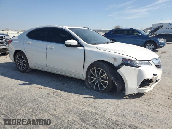 2017 Acura TLX V6 w/Technology Pkg with VIN 19UUB2F56HA005334, listed as a Copart auction lot 50557105 with 92,952 mi miles and Salvage Title. Bid and sale history available at carsss.com. Image 4.