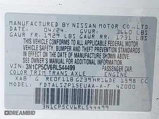 2024 Nissan Kicks SV with VIN 3N1CP5CV6RL544499, listed as a IAAI auction lot 42016884 with 451 mi miles. Bid and sale history available at carsss.com. Image 9.