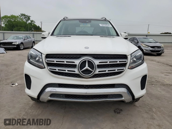 2017 Mercedes-Benz GLS 450 with VIN 4JGDF6EE2HA905445, listed as a Copart auction lot 54258545 with 165,092 mi miles and Salvage title. Bid and sale history available at DreamBid. Image 5.