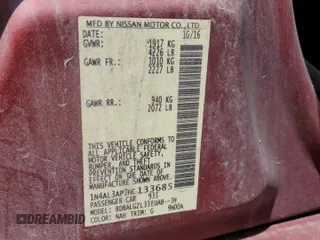 2017 Nissan Altima S with VIN 1N4AL3AP7HC133685, listed as a Copart auction lot 61977845 with 128,337 mi miles and Salvage title. Bid and sale history available at DreamBid. Image 12.