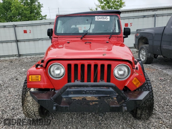 2005 Jeep Wrangler X с VIN 1J4FA39S45P385603, выставлен на аукционе Copart как лот 53449645 с пробегом Не указан миль и Списание • Salvage title. История ставок и продаж доступна на DreamBid. Изображение 5.