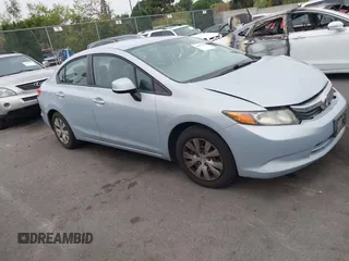 2012 Honda Civic LX with VIN 2HGFB2F58CH560126, listed as a IAAI auction lot 42097094 with 149,921 mi miles and . Bid and sale history available at DreamBid. Image 1.