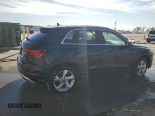 2022 Audi Q3 Premium with VIN WA1AUCF32N1001495, listed as a Copart auction lot 83381104 with 24,682 mi miles and Salvage Title. Bid and sale history available at carsss.com. Image 3.
