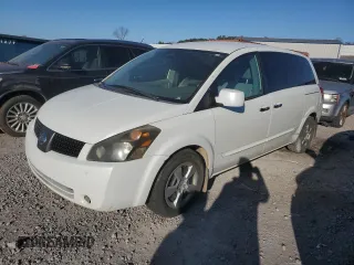2007 Nissan Quest SE with VIN 5N1BV28U27N143294, listed as a Copart auction lot 82785134 with 216,154 mi miles and Salvage Title. Bid and sale history available at carsss.com. Image 1.