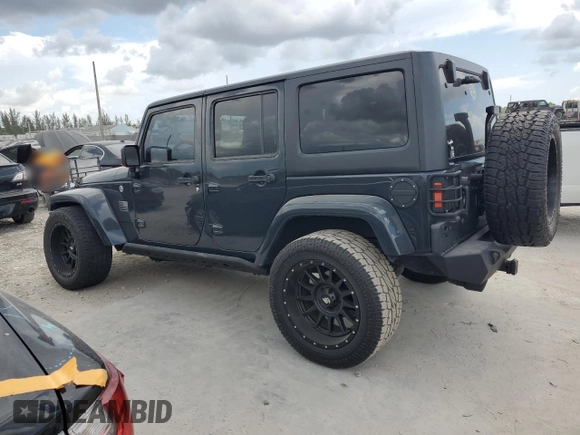 2016 Jeep Wrangler Unlimited Sahara with VIN 1C4HJWEG8GL275844, listed as a Copart auction lot 58997665 with 71,583 mi miles and Salvage title. Bid and sale history available at DreamBid. Image 2.