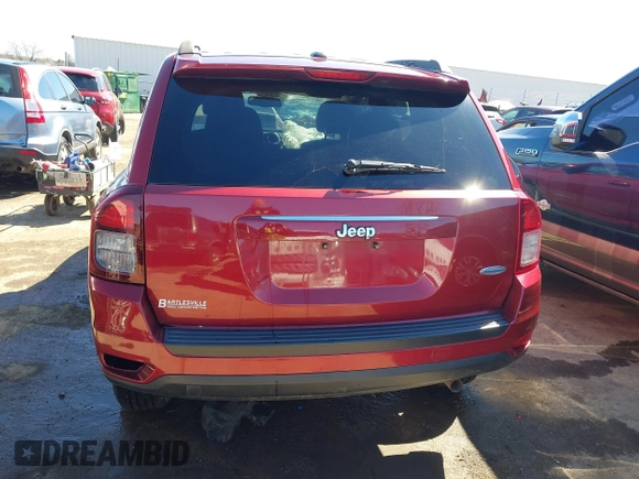 2016 Jeep Compass Latitude with VIN 1C4NJCEB9GD575117, listed as a IAAI auction lot 41716611 with 107,295 mi miles. Bid and sale history available at carsss.com. Image 17.