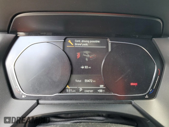 2021 BMW 2 Series 228i xDrive with VIN WBA73AK0XM7G32333, listed as a Copart auction lot 53720295 with 55,472 mi miles and Salvage title. Bid and sale history available at DreamBid. Image 9.