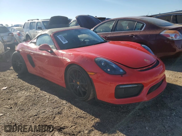 2016 Porsche Boxster Spyder с VIN WP0CC2A87GS152635, выставлен на аукционе Copart как лот 69465204 с пробегом 30 807 миль миль и Списание • Salvage title. История ставок и продаж доступна на DreamBid. Изображение 4.