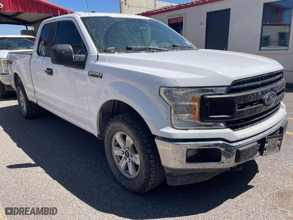 2019 Ford F-150 XL with VIN 1FTFX1E54KKD11857, listed as a IAAI auction lot 42038326 with 105,585 mi miles. Bid and sale history available at carsss.com. Image 1.