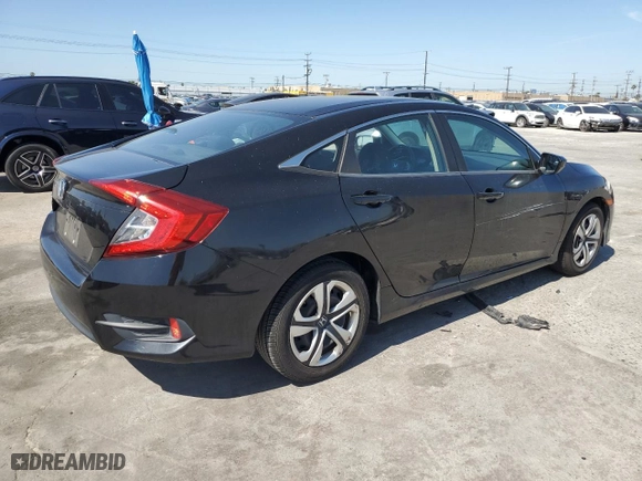 2017 Honda Civic Sedan LX with VIN 2HGFC2F57HH566021, listed as a Copart auction lot 52318955 with 109,133 mi miles and Salvage Title. Bid and sale history available at carsss.com. Image 3.