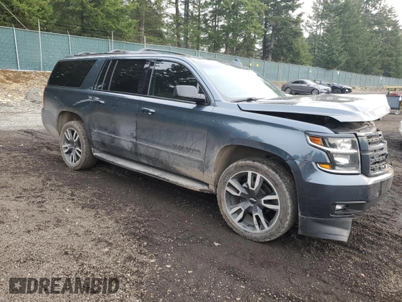 2019 Chevrolet Suburban Premier with VIN 1GNSKJKJ0KR215401, listed as a Copart auction lot 43479535 with Not Provided miles and Salvage Title. Bid and sale history available at DreamBid. Image 4.