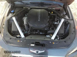 2019 Genesis G70 3.3T Advanced with VIN KMTG34LE2KU016914, listed as a Copart auction lot 51551635 with 56,671 mi miles and Salvage Title. Bid and sale history available at carsss.com. Image 12.
