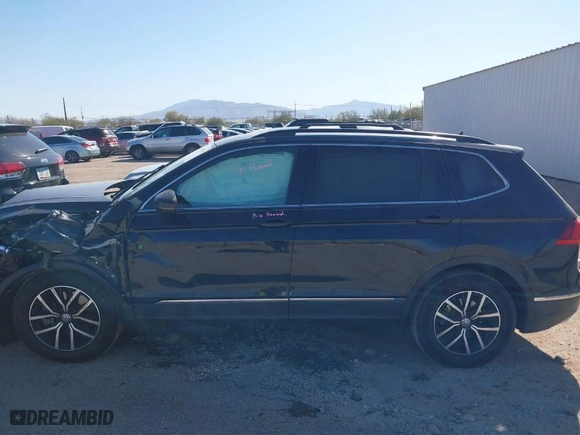 2021 Volkswagen Tiguan SE with VIN 3VV3B7AX2MM012280, listed as a IAAI auction lot 41857357 with 1 mi miles. Bid and sale history available at carsss.com. Image 14.