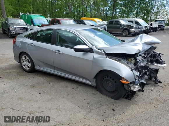 2020 Honda Civic LX z VIN 2HGFC2F66LH505485, wystawiony jako Copart lot #56056845 z przebiegiem 73 394 mil mil oraz Szkoda całkowita • Salvage title. Historia ofert i sprzedaży dostępna na DreamBid. Obrazek 4.
