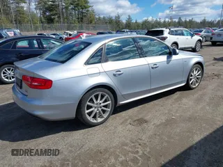 2015 Audi A4 Premium with VIN WAUBFAFL6FN042132, listed as a IAAI auction lot 41908411 with 104,144 mi miles. Bid and sale history available at carsss.com. Image 4.