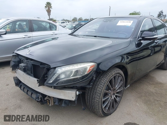 2015 Mercedes-Benz S-Class S 550 with VIN WDDUG8CB5FA082275, listed as a IAAI auction lot 41861048 with 74,350 mi miles. Bid and sale history available at carsss.com. Image 6.