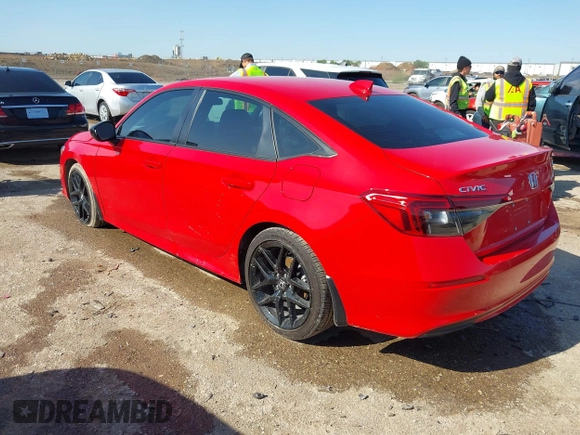 2024 Honda Civic Sport with VIN 2HGFE2F59RH542928, listed as a IAAI auction lot 41972106 with 11,269 mi miles and . Bid and sale history available at DreamBid. Image 3.