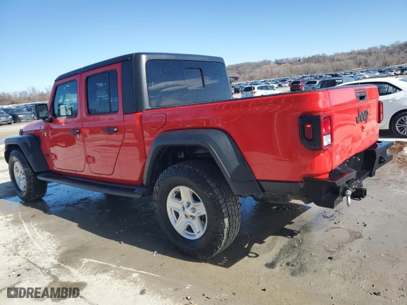 2020 Jeep Gladiator Sport S with VIN 1C6HJTAG8LL215147, listed as a Copart auction lot 47749825 with 75,079 mi miles and Salvage Title. Bid and sale history available at carsss.com. Image 2.
