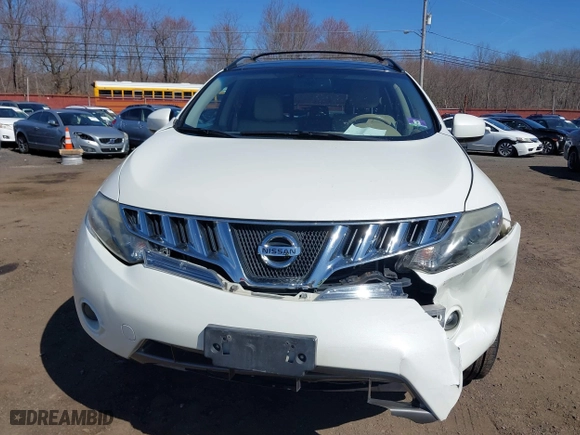 2009 Nissan Murano SL with VIN JN8AZ18W19W113804, listed as a IAAI auction lot 41802043 with 107,803 mi miles. Bid and sale history available at carsss.com. Image 12.