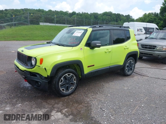 2017 Jeep Renegade Trailhawk with VIN ZACCJBCB4HPF39469, listed as a IAAI auction lot 42503660 with 119,221 mi miles and . Bid and sale history available at DreamBid. Image 17.