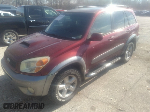 2005 Toyota RAV4 with VIN JTEHD20V950039140, listed as a IAAI auction lot 35121583 with 240,433 mi miles. Bid and sale history available at carsss.com. Image 2.