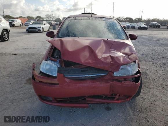 2006 Chevrolet Aveo LS with VIN KL1TD56646B681567, listed as a Copart auction lot 43339015 with 10 mi miles and Salvage title. Bid and sale history available at DreamBid. Image 5.