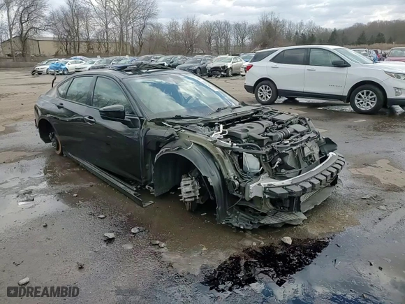2021 Acura TLX w/A-Spec Package with VIN 19UUB5F52MA006444, listed as a Copart auction lot 89076615 with 0 mi miles and Salvage Title. Bid and sale history available at carsss.com. Image 10.