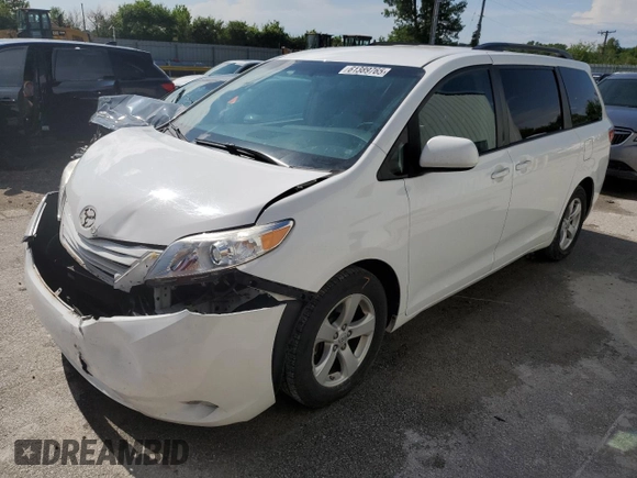 2017 Toyota Sienna LE Auto Access Seat with VIN 5TDKZ3DC2HS839208, listed as a Copart auction lot 61389765 with 122,995 mi miles and Salvage title. Bid and sale history available at DreamBid. Image 1.