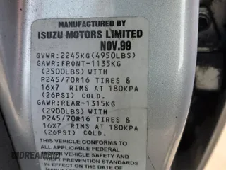 2000 Isuzu Rodeo S z VIN 4S2CK58W2Y4311726, wystawiony jako Copart lot #85070364 z przebiegiem 226 510 mil mil oraz Szkody całkowita. Historia ofert i sprzedaży dostępna na DreamBid. Obrazek 13.