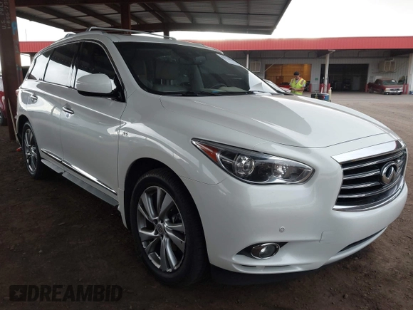 2015 Infiniti QX60 with VIN 5N1AL0MM6FC553098, listed as a IAAI auction lot 42024025 with 70,080 mi miles and . Bid and sale history available at DreamBid. Image 1.
