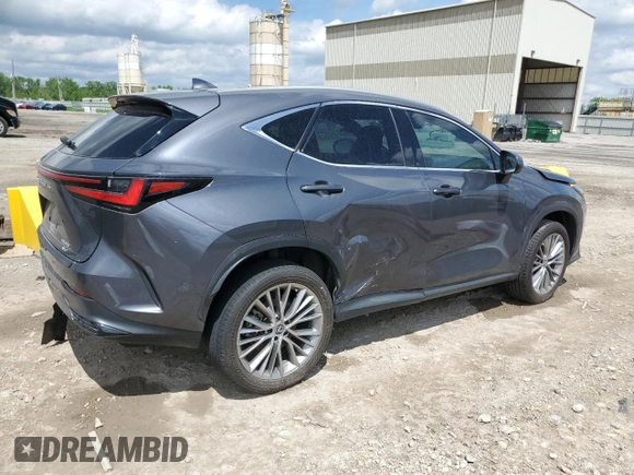 2023 Lexus NX 350 Luxury z VIN 2T2HGCEZXPC027533, wystawiony jako Copart lot #54949765 z przebiegiem Nie podano mil oraz Szkody całkowita. Historia ofert i sprzedaży dostępna na DreamBid. Obrazek 3.