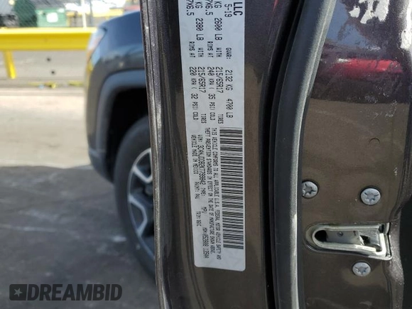 2019 Jeep Compass Trailhawk with VIN 3C4NJDDB2KT799842, listed as a Copart auction lot 50092085 with 86,114 mi miles and Salvage Title. Bid and sale history available at carsss.com. Image 14.