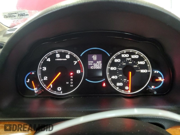 2005 Acura TSX with VIN JH4CL96935C000061, listed as a Copart auction lot 57378205 with 103,982 mi miles and Clean title. Bid and sale history available at DreamBid. Image 9.