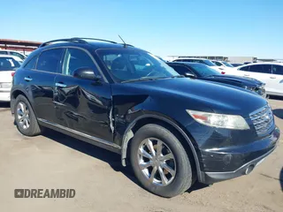 2007 Infiniti FX35 with VIN JNRAS08W27X207269, listed as a IAAI auction lot 40744799 with 127,009 mi miles. Bid and sale history available at carsss.com. Image 1.