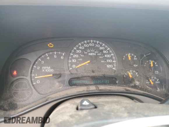 2005 Chevrolet Silverado 1500 LT z VIN 2GCEC19TX51315044, wystawiony jako Copart lot #43703545 z przebiegiem 306 084 mil mil oraz Szkoda całkowita • Salvage title. Historia ofert i sprzedaży dostępna na DreamBid. Obrazek 9.