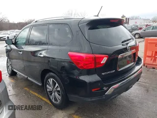 2017 Nissan Pathfinder SL with VIN 5N1DR2MM9HC664948, listed as a IAAI auction lot 41213747 with 93,521 mi miles. Bid and sale history available at carsss.com. Image 3.