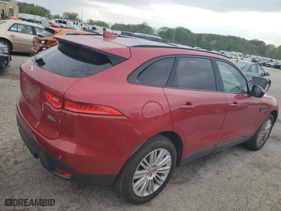 2018 Jaguar F-PACE 25t Premium with VIN SADCJ2FX8JA274976, listed as a Copart auction lot 50340164 with 67,930 mi miles and Salvage Title. Bid and sale history available at carsss.com. Image 3.