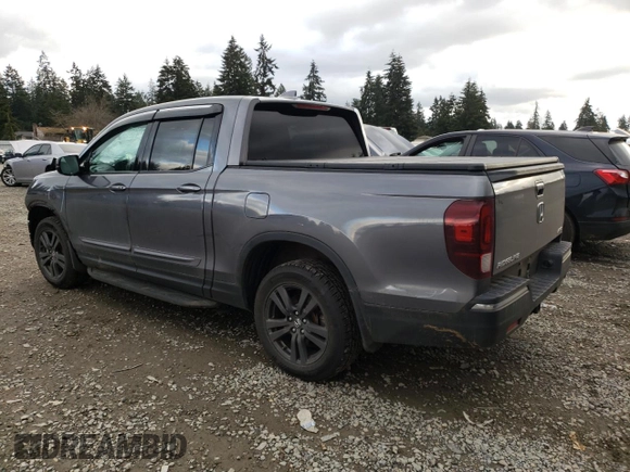 2020 Honda Ridgeline Sport with VIN 5FPYK3F17LB026123, listed as a Copart auction lot 88800675 with 89,188 mi miles and Salvage title. Bid and sale history available at DreamBid. Image 2.