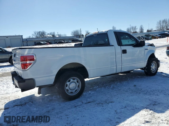 2013 Ford F-150 XL with VIN 1FTMF1CM2DKG48843, listed as a Copart auction lot 45864325 with 154,763 mi miles and Salvage Title. Bid and sale history available at carsss.com. Image 3.
