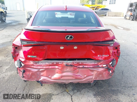 2021 Lexus IS 350 F Sport with VIN JTHGZ1B25M5039117, listed as a IAAI auction lot 42673077 with 52,855 mi miles and . Bid and sale history available at DreamBid. Image 6.