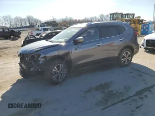 2019 Nissan Rogue SV with VIN JN8AT2MV6KW401800, listed as a Copart auction lot 51526515 with 54,587 mi miles and Salvage Title. Bid and sale history available at carsss.com. Image 1.