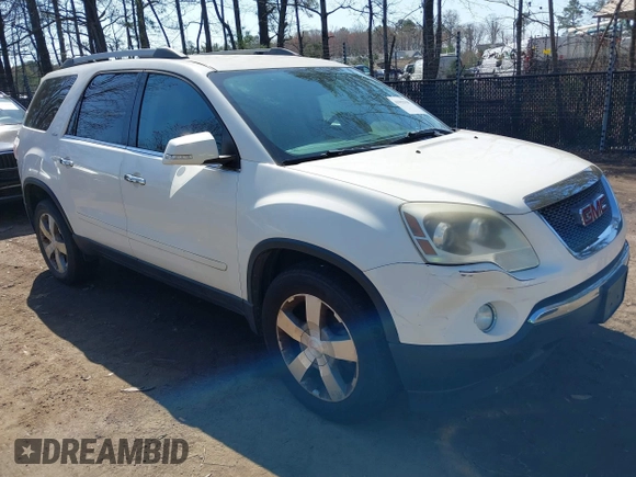 2012 GMC Acadia SLT2 with VIN 1GKKRSED8CJ287497, listed as a IAAI auction lot 41902930 with 217,064 mi miles. Bid and sale history available at carsss.com. Image 1.