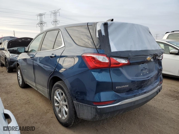 2021 Chevrolet Equinox LT with VIN 2GNAXKEV8M6116874, listed as a Copart auction lot 44733775 with 56,565 mi miles and Salvage Title. Bid and sale history available at carsss.com. Image 2.