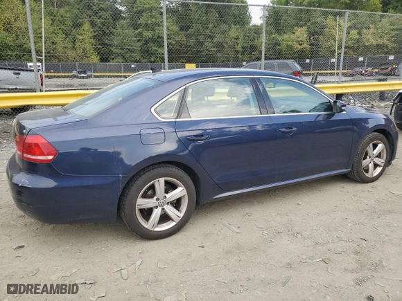 2013 Volkswagen Passat SE with VIN 1VWBP7A39DC085234, listed as a Copart auction lot 69177574 with 173,291 mi miles and Salvage Title. Bid and sale history available at carsss.com. Image 3.
