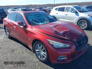 2014 Infiniti Q50 Premium with VIN JN1BV7AR4EM697482, listed as a IAAI auction lot 40844403 with 86,577 mi miles and . Bid and sale history available at DreamBid. Image 1.