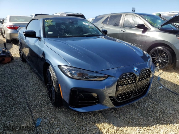 2024 BMW 4 Series M440i xDrive with VIN WBA63AT02RCN54720, listed as a Copart auction lot 74734554 with 9,144 mi miles and Non Repairable. Bid and sale history available at carsss.com. Image 4.