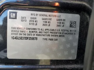 2013 Buick LaCrosse Leather with VIN 1G4GL5E37DF259878, listed as a Copart auction lot 87232924 with 71,210 mi miles and Salvage title. Bid and sale history available at DreamBid. Image 12.