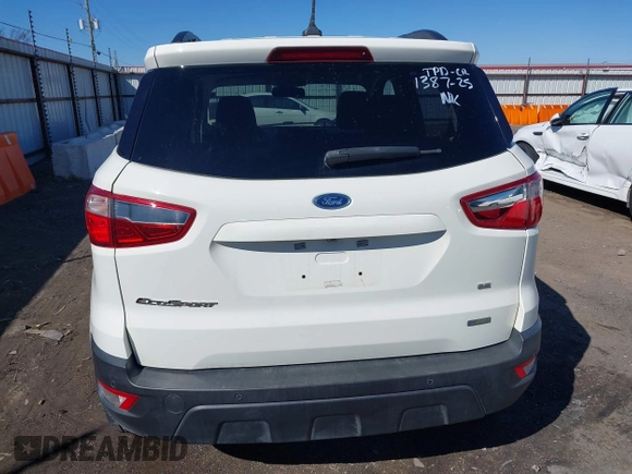2020 Ford EcoSport SE with VIN MAJ3S2GE0LC322232, listed as a IAAI auction lot 41727787 with 37,163 mi miles. Bid and sale history available at carsss.com. Image 17.