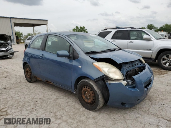 2007 Toyota Yaris with VIN JTDJT903X75095755, listed as a Copart auction lot 54366505 with 244,474 mi miles and Clean Title. Bid and sale history available at carsss.com. Image 4.